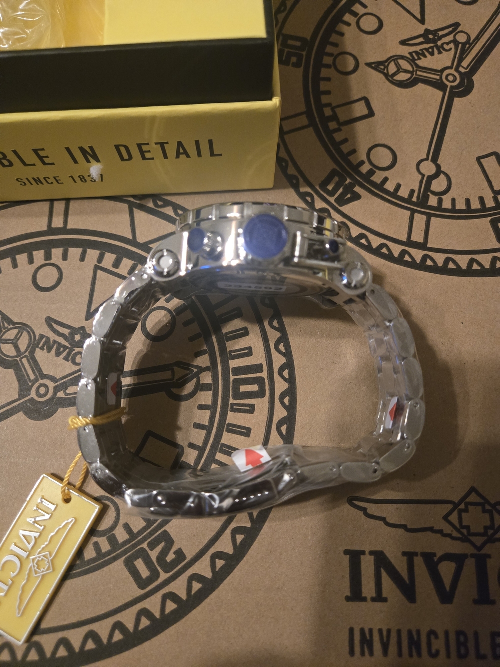 Invicta Coalition Night Hawk Green Dial Stainless Steel Watch - Bold Chronograph - Picture 2 of 5